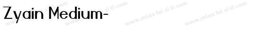 Zyain Medium字体转换